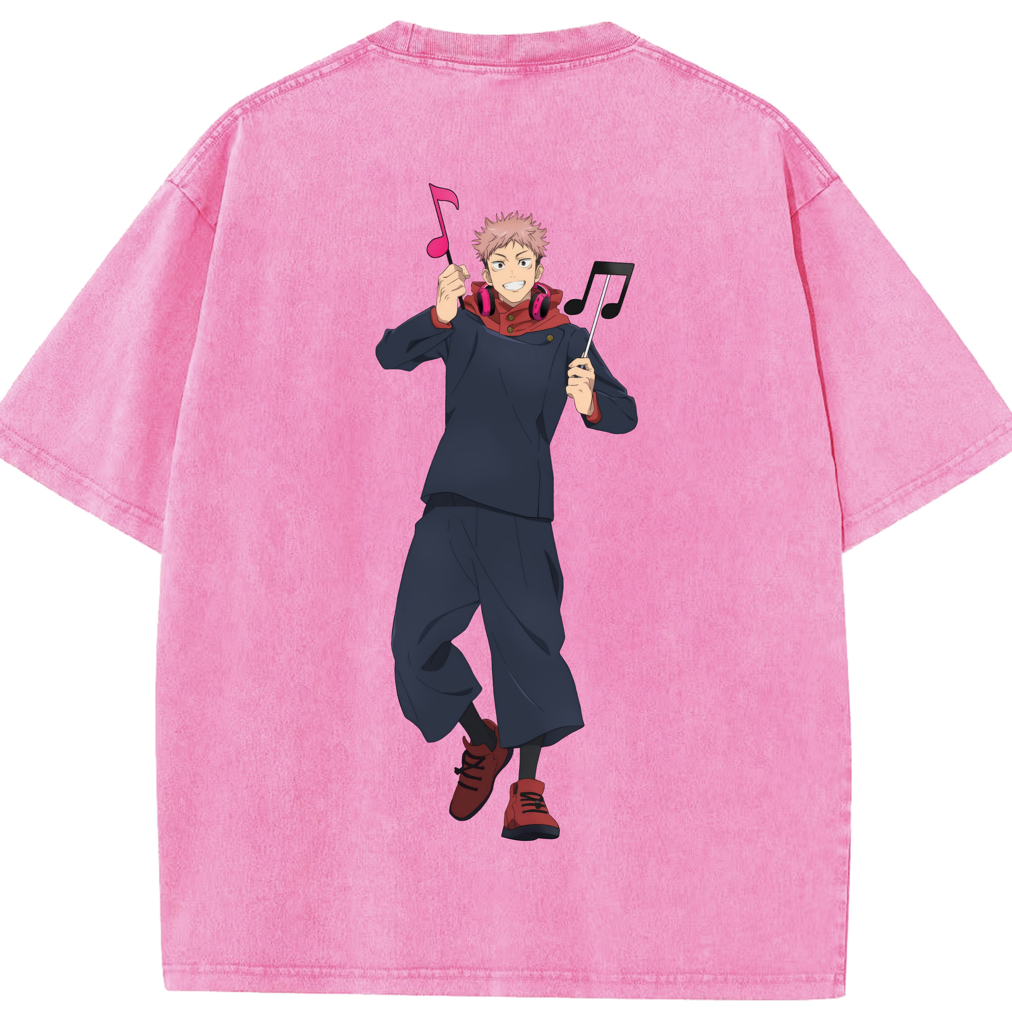 （画像用） 呪術廻戦 Jujutsu Kaisen 綿100% ヴィンテージ風 半袖Tシャツ（背面プリント）
